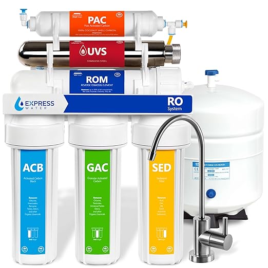Under the sink water filtration with Reverse Osmosis and uv