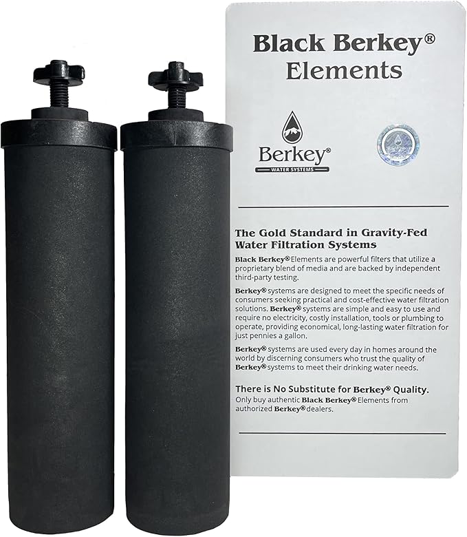 two black Berkey filters